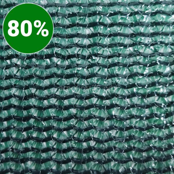 Сетка затеняющая 1м/50м/80% затенения (зелёная) фото 1 &mdash; Интернет-магазин 