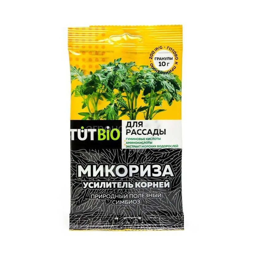 Стимулятор роста "Микориза", для рассады, 10 г фото 1 &mdash; Интернет-магазин 